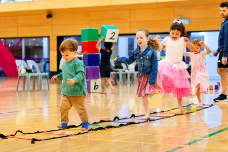 Kids being active