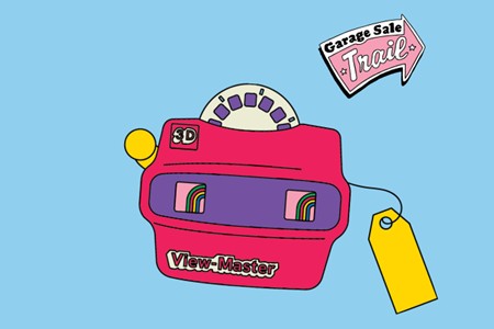 Animation of a 3D 1980s view-master