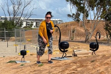 First Nations woman among Black Swan artwork