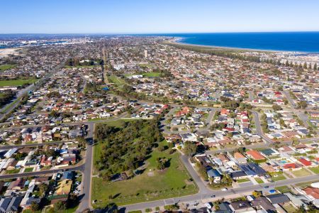 Drone shot of Taperoo and coast
