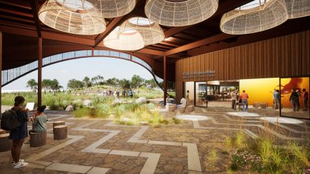 Artist render of the Yitpi Yartapuultiku cultural centre