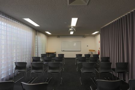 Meeting room at Port Adelaide library set up with chairs 