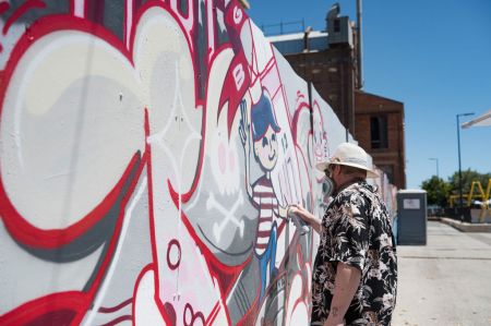 Mural art at Dockside